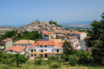 Fototapeta na wymiar Altomonte town overall view, Italy.