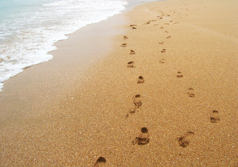 Footprints in the sand