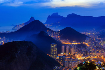 Night view of  Rio de Janeiro