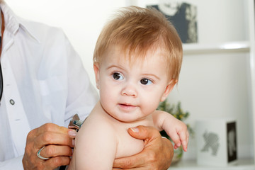 Doctor with a baby
