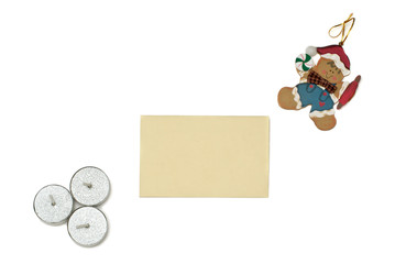 Christmas gingerbread and candles