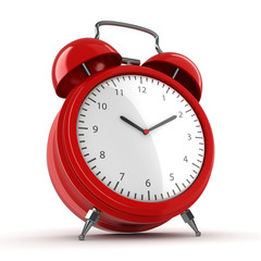 Red alarm clock