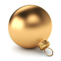 Gold Christmas ball