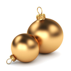 Gold Christmas ball