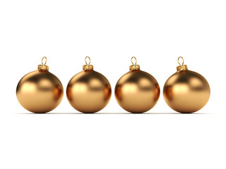 Gold Christmas ball