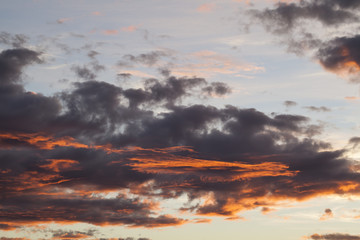 Fototapeta premium red clouds