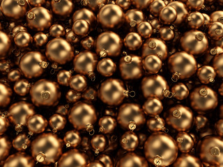 Gold Christmas ball