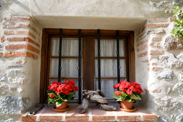 Fototapeta na wymiar window of a medieval house