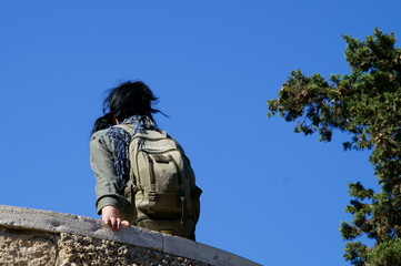 Turista in esplorazione