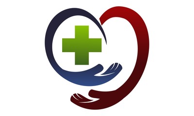 Hand Love and Cross Healthy