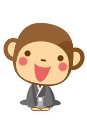 挨拶　おサルさん