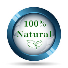100 percent natural icon