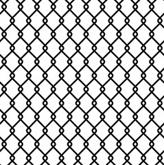 Fototapeta premium Seamless mesh. Isolated on blue background. Vector silhouettes