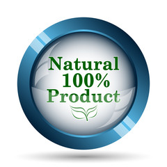 100 percent natural product icon
