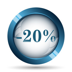 20 percent discount icon