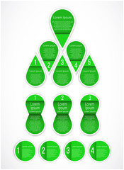 Infographics element step by step.