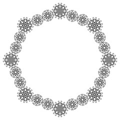 Elegant round silhouette frame