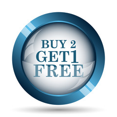 Buy 2 get 1 free offer icon
