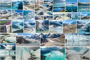Deken met patroon Gletsjers Alaska national parks