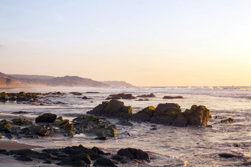 Sunset Over A Tropical Island