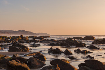 Sunset Over The Pacific Ocean