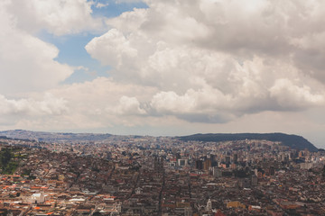 Fototapeta na wymiar Aerial Photo Of Quito