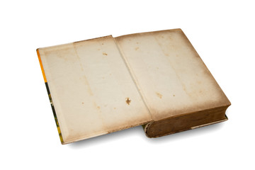 old open book on  background