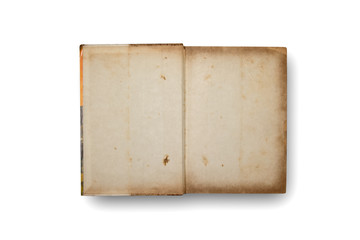 old open book on  background