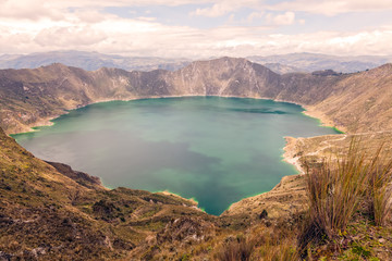 View Of The Quilotoa Lake, Ecuador