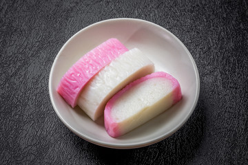 紅白かまぼこ　Red-and-white kamaboko Japanese foods
