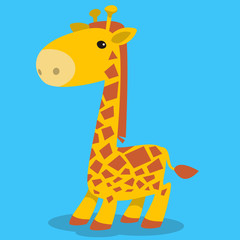 Fototapeta na wymiar Cute giraffe 