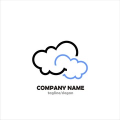 Cloud logo icon vector