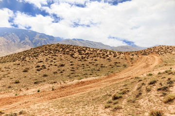 landscape of red sandstone