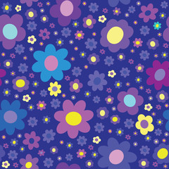 Abstract seamless background. Flowers