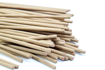 incense stick on white background isolated