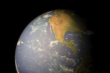 view of planet Earth from space