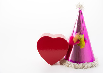 party hat with gift box