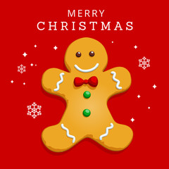 Gingerbread Christmas Greeting Card