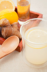はちみつとレモンの生姜湯