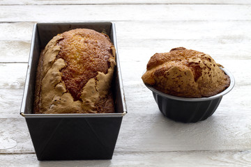 Homemade sponge cakes