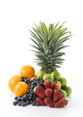 Fototapeta na wymiar mix fruits