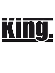 royal gold the king text design logo cool chef