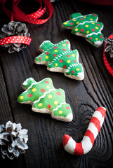 Salted biscuits painted colors