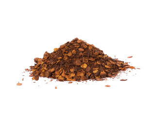 Cayenne pepper on white background