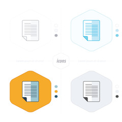document icon paper 4 design