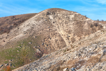 Fototapeta na wymiar rocky hill