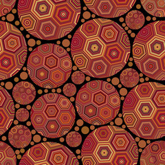 Circles abstract ornament seamless