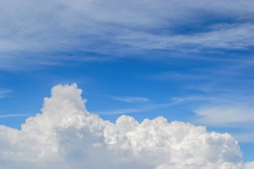 Naklejka na ściany i meble Sky and clouds. Airplane view from the window