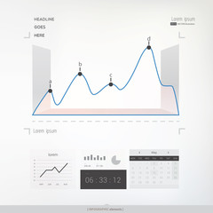 Abstract infographic graph