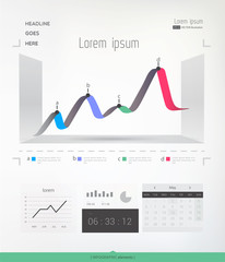 Abstract infographic graph